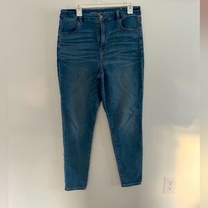 American eagle super high rise jegging 14 L